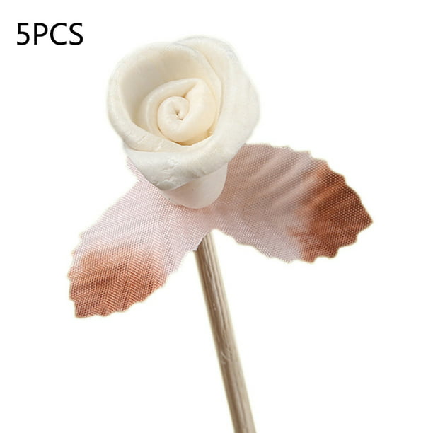 5pcs Champagne Fabric flower petals bridal wedding hair accessory diy in 2.5cm 